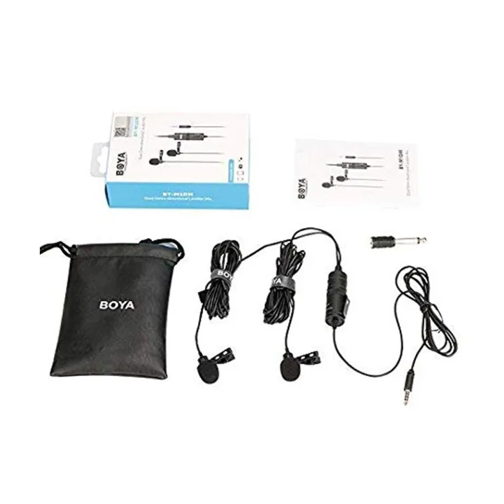 Boya%20BY-M1DM%20Dual%20Omni-directional%20Lavalier%20Microphone%20-%20Image%202