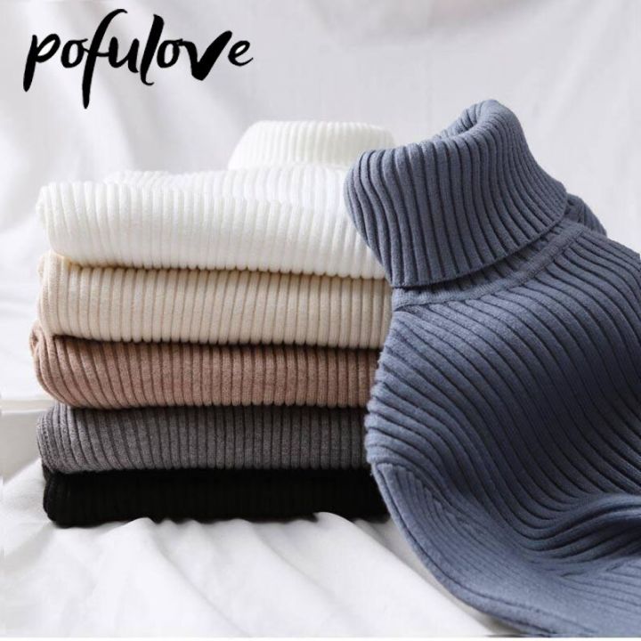 Turtleneck%20Sweater%20Women's%20Slim%20Pullover%20Top%20Black%20Knit%20Sweater%20Basic%20Knitwear%20Solid%20Color%20Jumper%20Sweater%20Autumn%20and%20Winter%20-%20Image%205