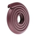 2M Children Protection Table Guard Strip Products Glass Edge Furniture Horror Crash Bar Corner Foam Bumper Collision Black & Brown (2 Pcs). 