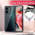 Vivo Y28 4G Xundd Protective Airbag Bumper Transparent Back Side Clear Phone Case For vivo Y28 Back Cover.