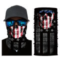 One piece dropshipping AliExpress face mask printing pattern camouflage skull print foreign trade bib neck windproof cloth masked scarf.