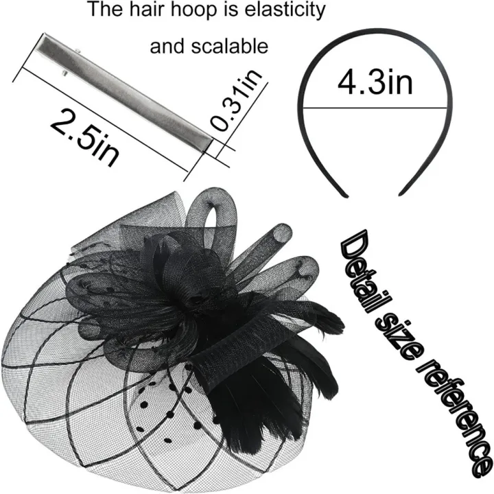 %E3%80%90Shop%20the%20Look%E3%80%91%20Mesh%20Headband%20Headwewar%20Fascinators%20Hat%20Hair%20Accessory%20Hair%20Clip%20Feathers%20Fedoras%20-%20Image%202