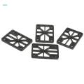 3x4 Pieces Skateboard Longboard Shock Pads Risers 0.6cm Or 0.8cm Black 6mm.