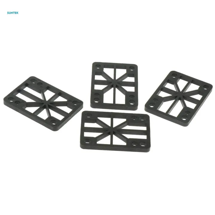 3x4%20Pieces%20Skateboard%20Longboard%20Shock%20Pads%20Risers%200.6cm%20Or%200.8cm%20Black%206mm%20-%20Image%205