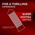 Manforce Xotic Condom 1500 Dots Strawberry Flavour Condoms - Combo Pack - 3x2=6pcs. 