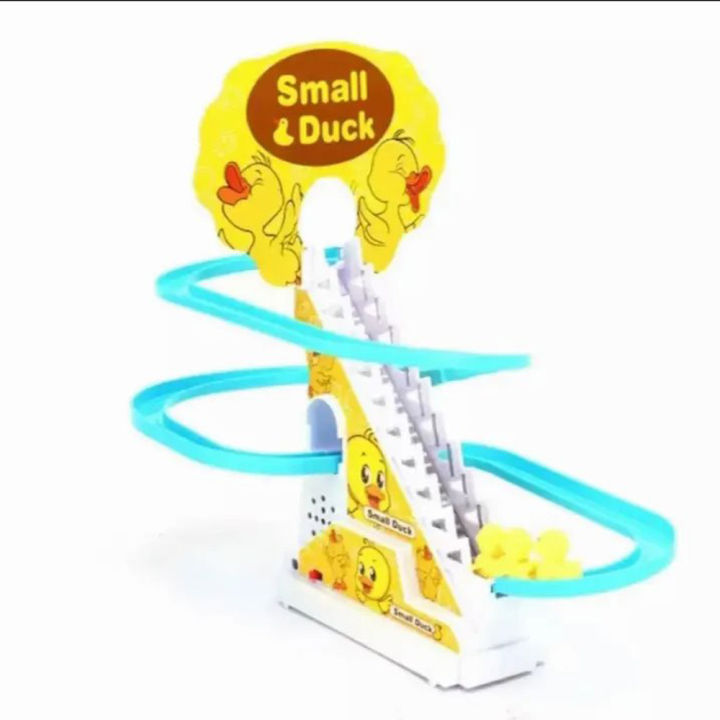 Duck%20Slide%20Toy%20Set,%20Funny%20Automatic%20Stair-Climbing%20Ducklings%20Cartoon%20Race%20Track%20Set%20with%20Lights%20and%20Music%20(Duck)%20Small%20Duck%20-%20Image%204