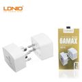 LDNIO Z4 Universal Plug Adapter ABS VO with UK/EU/US/AU Pin & 2 Universal Socket (6A). 