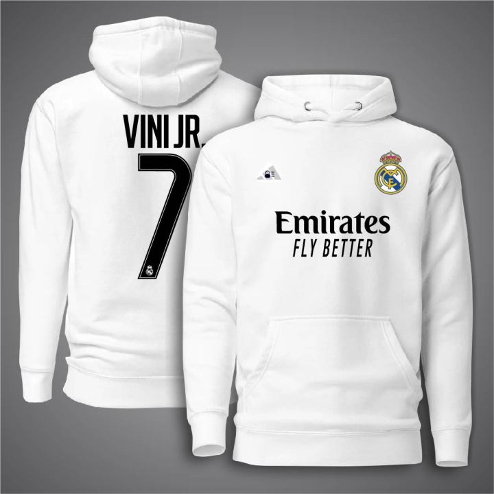 Vini JR 7 Real Madrid Football Hodi For Man - Vini JR 7 Premium Sports Hoodies For Man - Real Madrid 7 Hoodie