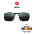 Square Clip On Sunglasses Women Polarized Black Lens UV400 Night Vision Driving Men Goggles Clips Anti Glare Vintage Glasses. 