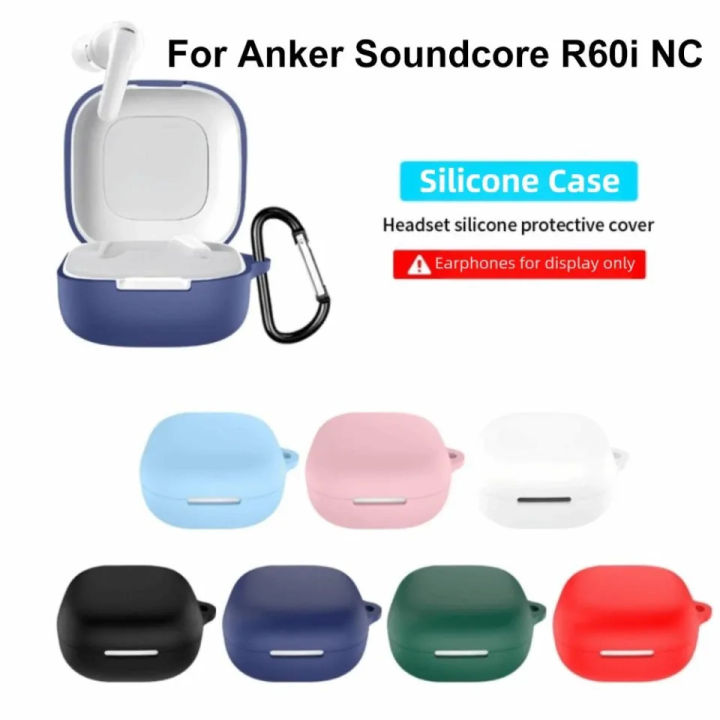 Anker Soundcore R60i NC Only Cover Premium Artificial Carrying Cover Shockproof Earbuds Protective Cover Box For Buds Soft Silicone Bluetooth Headphone Cover - Apple Airpods Pro