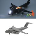 【Lejia】1/32 C17 Tactical Transport Aircraft Diecast Metal Airplane Plane Pull Back Music LED Kids Toy Gift. 