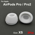 Aocarmo 2Pcs For Apple AirPods Pro Pro2 Earphone Dust Filter Mesh Silicone Rubber Eartips Earbuds Cap Original Replacement Part. 