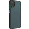 Samsung Galaxy M12 camera protection smoke case matte finish mobile back cover.