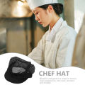 Chef Hat Adjustable Elastic Breathable Mesh Work Cap Beanie for Kitchen Working. 