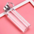 300/400/500ML Plastic Transparent Round Portable Water Bottles Outdoor Hiking Sports Travel Carrying for Water Bottle Drinkware.