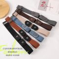 Buckle-Free Elastic Lazy Belt - Invisible Traceless Waist Belt for Jeans & Trousers - Adjustable No-Show Stretch Belt for Men & Women. 