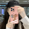 Hontinga for Vivo Y15A Y15S Y01 Back Cover PU Leather Cute Phone Case Soft Silicone Edge Mobile Cover.