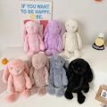 Long Ear Rabbit Doll Fashion Imitation Rex Rabbit Fur Bag Plush Backpack Chain Strap Children's Bag Chain Crossbody Bag Knapsack. 
