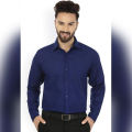 Navy Cotton Shirt For Man. 
