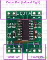 PAM8403 5V 2 Channel Stereo Mini Class D 3W+3W Audio Amplifier Board. 