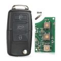 3 Button Flip Remote Car Key Fob For VW PASSAT Polo Skoda Seat Polo/Golf/Beetle 1J0959753 DA/AH 1K0959753G 434Mhz ID48-Full key with Chip. 