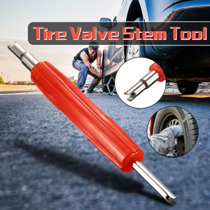 100Pcs Car Truck Replacement Tire Tyre Valve Stem Core Part With Wrench GJCUTE