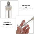 10ml Animal Nylon Syringe for Cow Poultry Chicken Cattle Sheep injector and Bird Hand Feeding Transparent Syringes Vet Tools Reusable Veterinary Stainless Steel Syringe Hypodermic. 