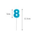Blue Gold Digital Candle Birthday Number Cake Candle 0 1 2 3 4 5 6 7 8 9 Cake Topper Girls Boys Baby Party Supplies Decoration. 