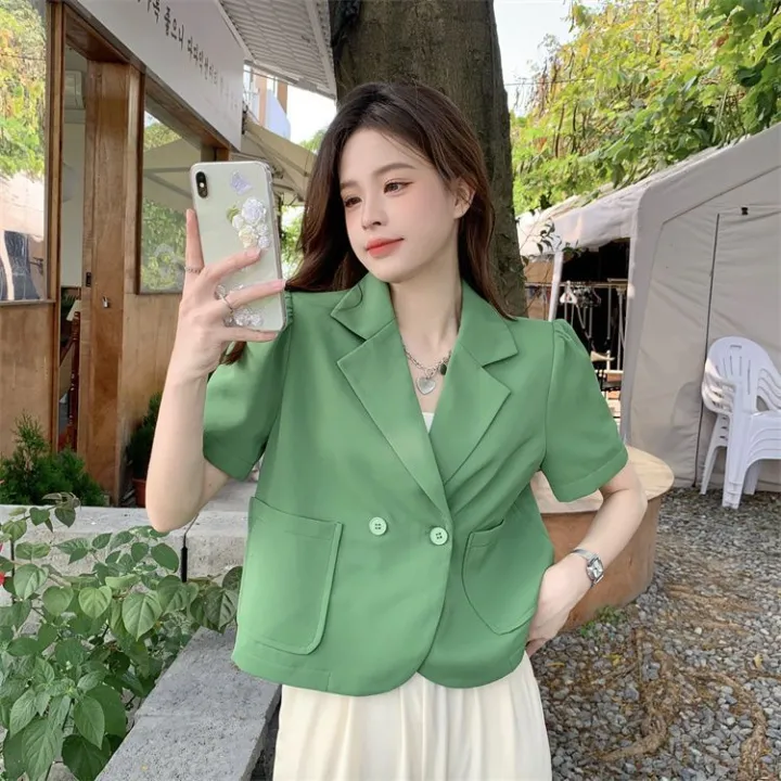 26%20French%20Graceful%20Suit%20Jacket%20Women's%20Summer%202022%20New%20Design%20Sense%20Niche%20Casual%20Short%20Suit%20Top%20Fashion%20-%20Image%207