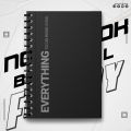 Notebook Typography Minimalist Dark Theme Design Ai Edition Artiqulate Journal Writing Pad K688. 