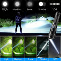 Powerful Rechargeable Flashlight GT10 LED High Power Flashlights Long Range Torch Tactical Lantern For Emergency. 