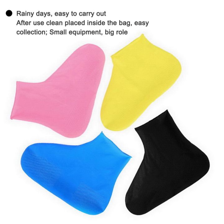 2/1pairs%20Waterproof%20Silicone%20Shoes%20Cover%20Unisex%20Shoes%20Colorful%20Protectors%20Rain%20Boots%20for%20Outdoor%20Rainy%20Days%20Reusable%20Shoe%20Covers%20-%20Image%205