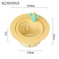 Cute Cactus Sink Strainer Easy to Clean Kitchen Sink Strainer Reusable Drain Cover for Homes Self-cleaning Drain Basket Protector Decoration Sink Drain Strainer.