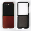 For Motorola Razr 50 Ultra Case Razr50 Cover Premium Genuine Leather Cases Vintag Oil Wax Pattern Phone Shell Protection Coque.