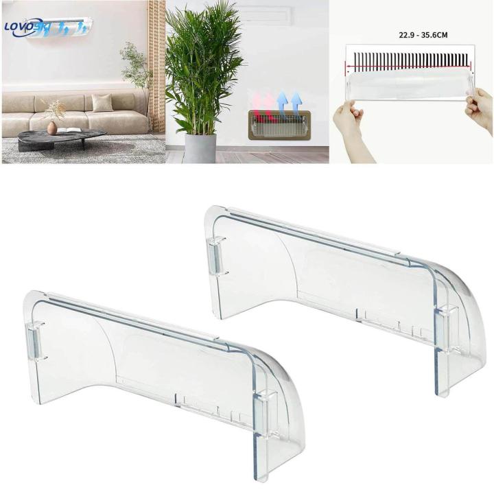 2 Pieces Heavy Duty Adjustable Air Vent Deflector for Vents Air Conditioning