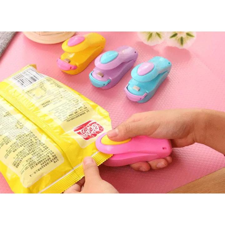Mini Portable Bag Grippers Electric Pulse Ceramic Heat Sealing Machine, Bag Sealer, Package Sealer, Plastic Bag Clamp