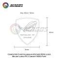 Asus ROG gamer metal logo belief sticker for phone computer case black/white.