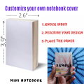 Customized Mini Notebook (3.9"*2.6")//Choose Your Own Custom Design And Get Your Customised Notebook - Notebook - notebook.
