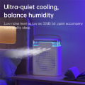 Desk Air Cooler Fan with Colors LED Light Modes for Desk Nightstand Coffee Table-E. 