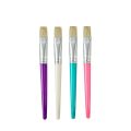 4pcs Children Tempera Hog Bristle Artist Brushes Set Round Flat Pointed Graffiti Paintbrush for Kids Students Beginners Artist. 