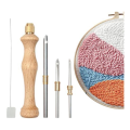 Punch Needle Rug Punch Needle Embroidery Punch Needle Set DIY Craft Needlework Punch Needle for Stitching Applique Good Material. 