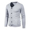 Mens Casual Button Solid V Neck Slim Fit Warm Sweater Cardigan Coat Men Sweeter Cotton Sweater Medium Cardigan.
