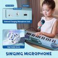 Piano with Microphone (Blue). 