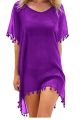 2020 Hot Fashion Women Bikini Cover-Ups Dress Swim Summer Beach Bathing Swimsuit Baggy Tunic Tops T-Shirt Women Cotton Blouse. 