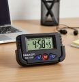 Taksun TS 613A Digital Table Clock with Calendar Display Stopwatch and Car Mount Option.