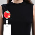 Fashion Cute Fruit Cartoon Retractable Nurse Badge Reel Clip Badge Holder Students Doctor ID Card Holder.