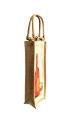 Reusable Water Wine-Bottle Bags with Handle 1p Jute Wine & Champagne Present Gift Wrap Wine-Bag. 