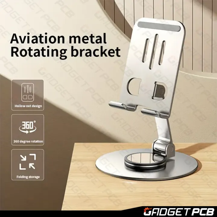 Aluminium%20Alloy%20360%C2%B0%20Rotating%20Folding%20Adjustable%20Phone%20Stand%20-%20Metal%20Holder%20for%20iPad,%20Tablet,%20Mobile%20-%20Image%208