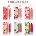 Dragon Ranee 2pcs/set Moisturising Crayon Lipstick Pencil Long Lasting Moisturising Lip Liner Solid Fruit Lip Nectar.