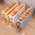 Refrigerator Egg Storage Box Rolling Kitchen Container Eggs Rolling Rack Large Capacity Refrigerator Egg Organizer Holder.